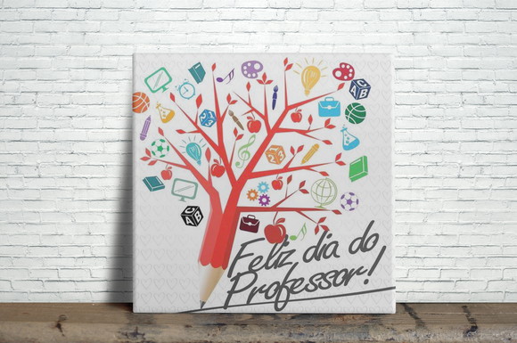 Azulejo Decorativo Feliz Dia do Professor