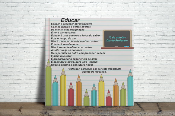 Azulejo Decorativo Educar