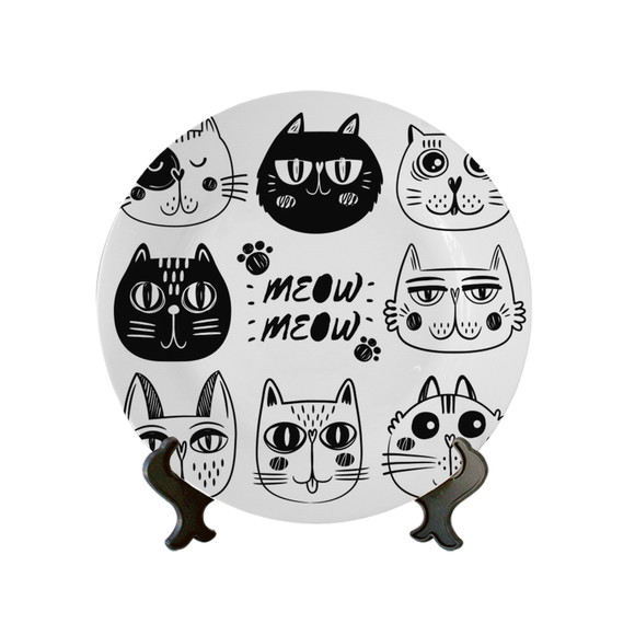 Prato Decorativo Meow