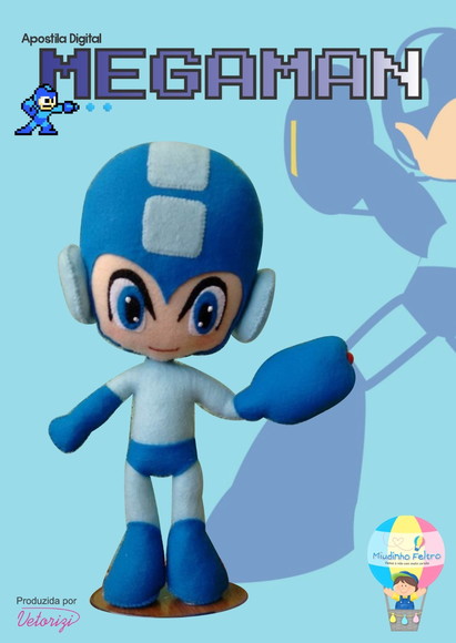 Apostila Megaman em Feltro