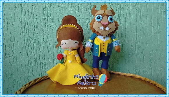 Bela e a Fera 20 cm Casal