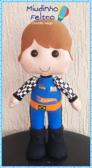Boneco Piloto Hot Wheels