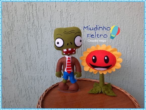 Bonecos Plants Vs Zombies