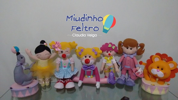 Circo Menina Rosa 7 Peças