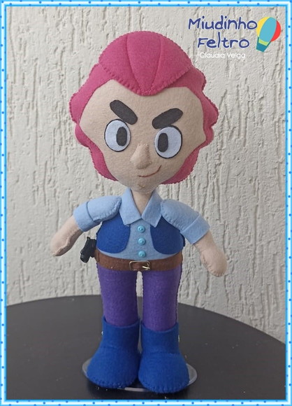 Colt Braw Stars - Boneco em Feltro