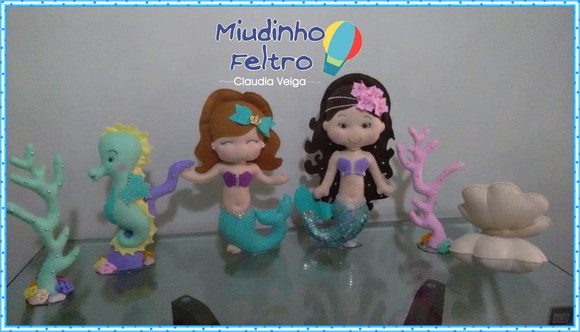 Fundo do Mar em Feltro 6 Peças