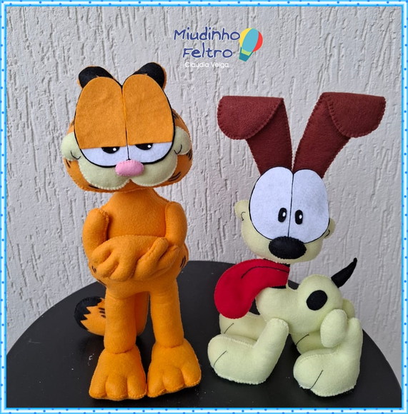 Garfield e Odie em Feltro