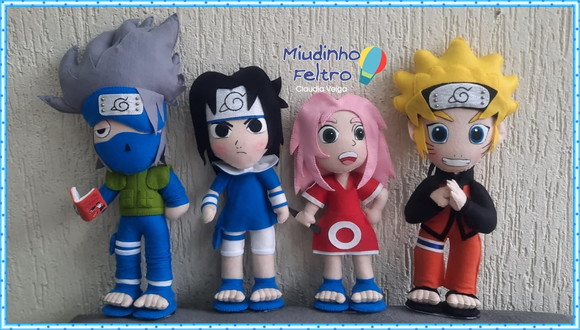 Kit Naruto em Feltro