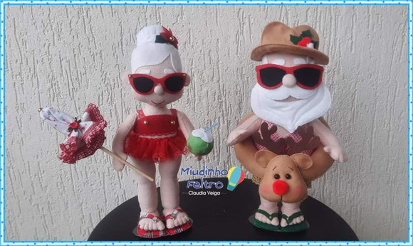 Papai e Mamãe Noel Tropical