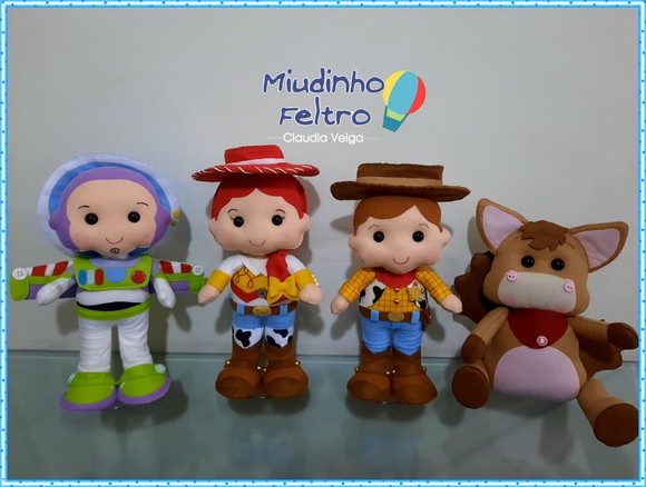 Toy Story Personagens em Feltro 4 Peças