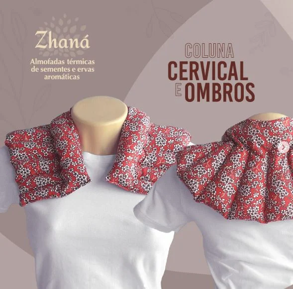 Almofada Térmica Sementes E Ervas Aromáticas - Cervical/Ombros - Imagem 4