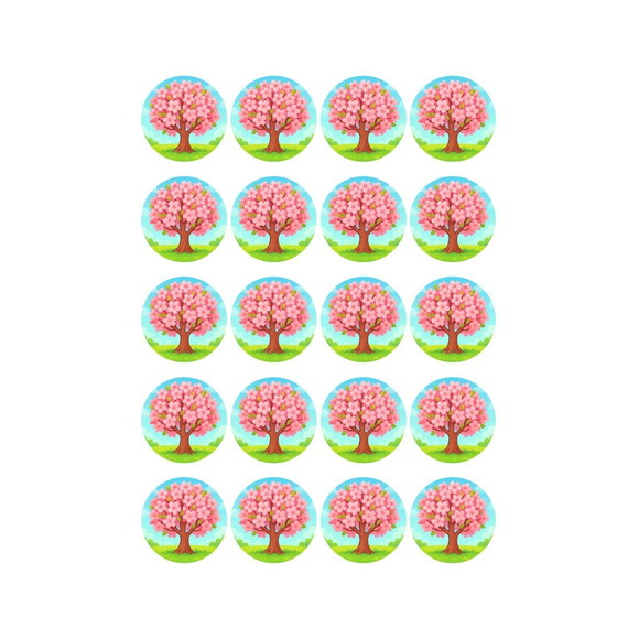 Adesivo Personalizado Latinha 5cm Cerejeira