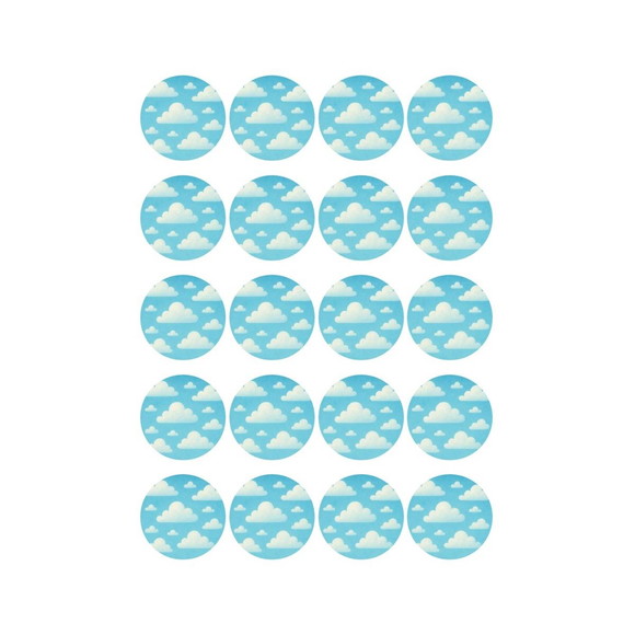 Adesivo Personalizado Latinha 5cm Céu Azul - Imagem 4