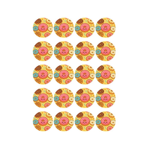 Adesivo Personalizado Latinha 5cm Donuts - Imagem 2