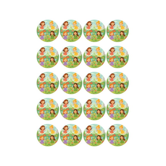 Adesivo Personalizado Latinha 5cm Fadas - Imagem 4