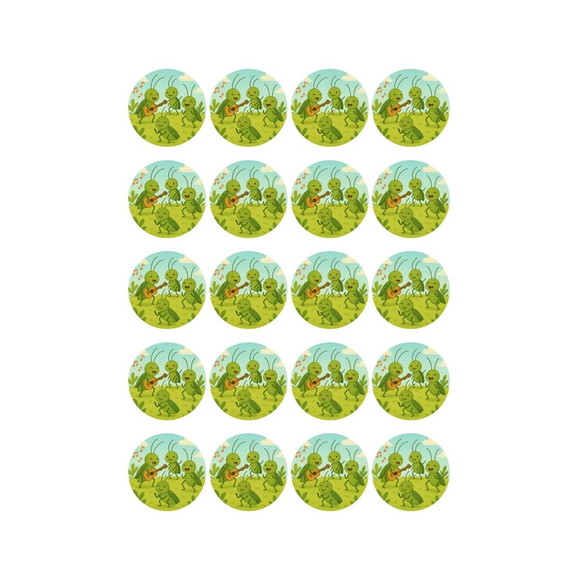 Adesivo Personalizado Latinha 5cm Grilos - Imagem 2