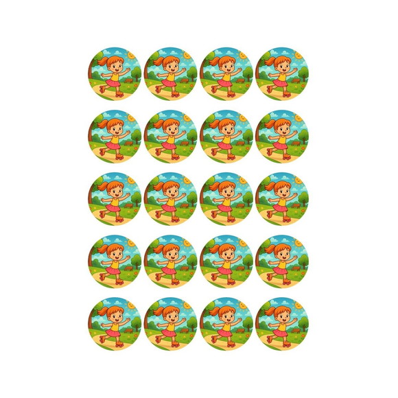 Adesivo Personalizado Latinha 5cm Patins - Imagem 2