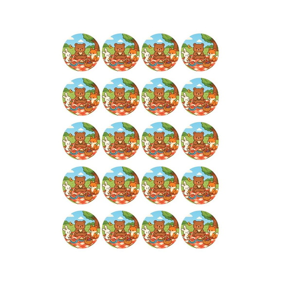 Adesivo Personalizado Latinha 5cm Picnic - Imagem 3
