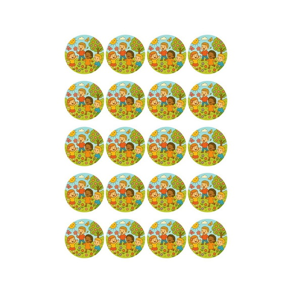 Adesivo Personalizado Latinha 5cm Primavera Divertida - Imagem 4