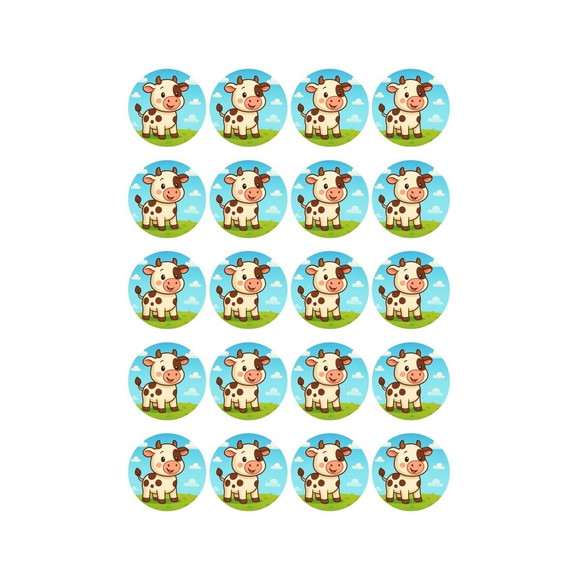 Adesivo Personalizado Latinha 5cm Vaquinha - Imagem 3