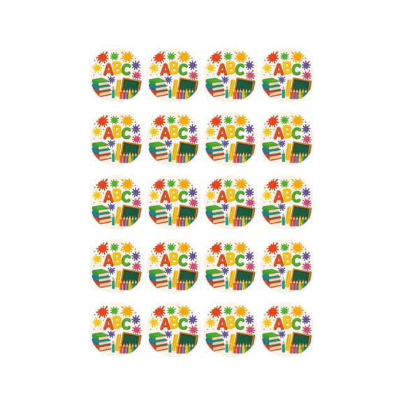 Adesivo Personalizado Latinha 5cm Volta às Aulas