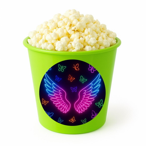 Balde de Pipoca Personalizado Infantil Asas Neon - Imagem 4