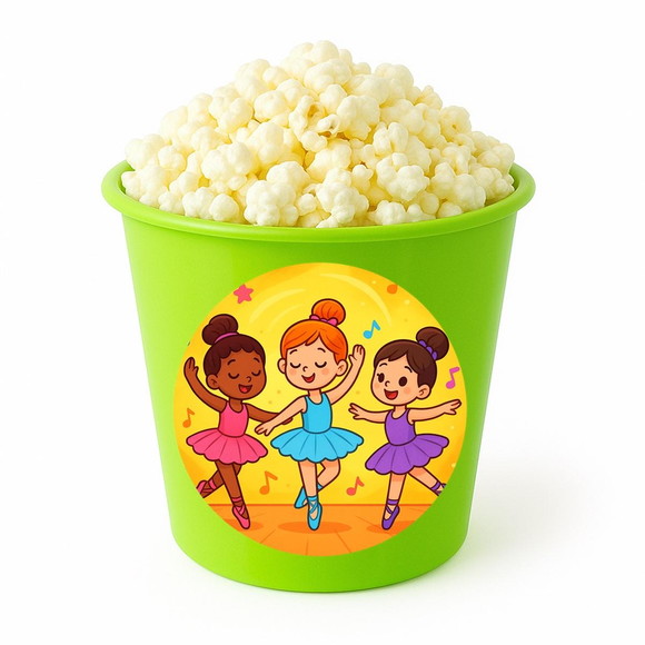 Balde de Pipoca Personalizado Infantil Balé - Imagem 5