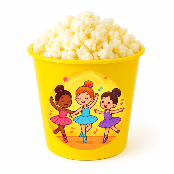 Balde de Pipoca Personalizado Infantil Balé - Imagem 4