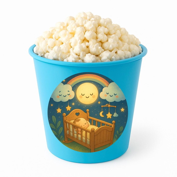 Balde de Pipoca Personalizado Infantil Berço Encantado - Imagem 2