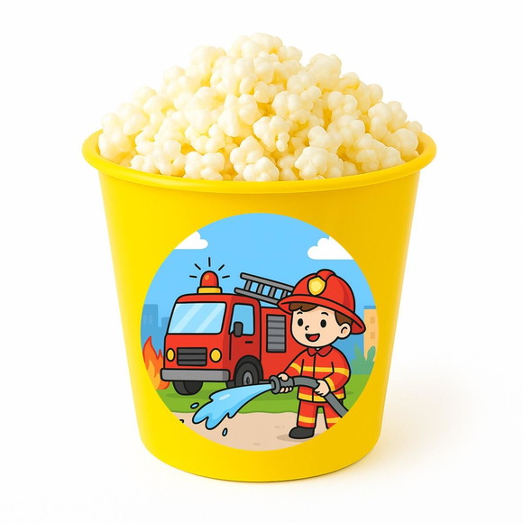 Balde de Pipoca Personalizado Infantil Bombeiros - Imagem 4