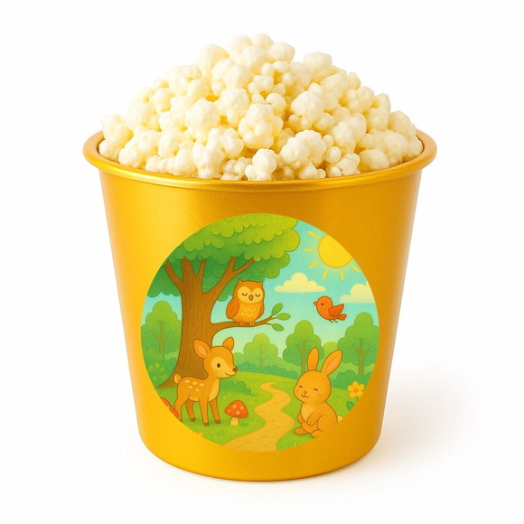 Balde de Pipoca Personalizado Infantil Bosque Encantado