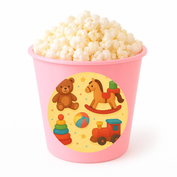 Balde de Pipoca Personalizado Infantil Brinquedos Clássicos - Imagem 3