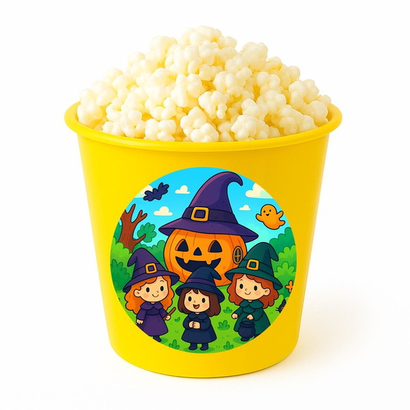 Balde de Pipoca Personalizado Infantil Bruxinhas Fofas - Imagem 4