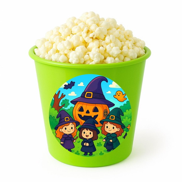 Balde de Pipoca Personalizado Infantil Bruxinhas Fofas - Imagem 5
