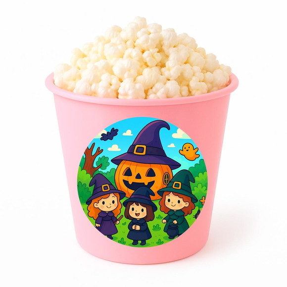 Balde de Pipoca Personalizado Infantil Bruxinhas Fofas - Imagem 3