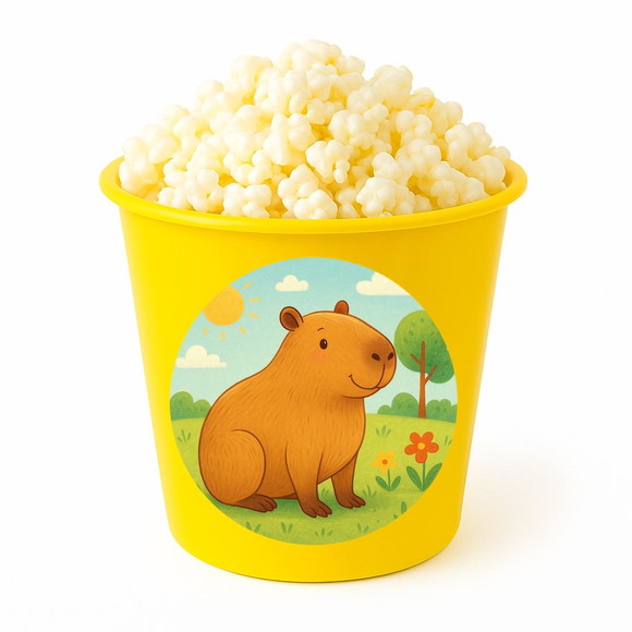 Balde de Pipoca Personalizado Infantil Capivara - Imagem 4