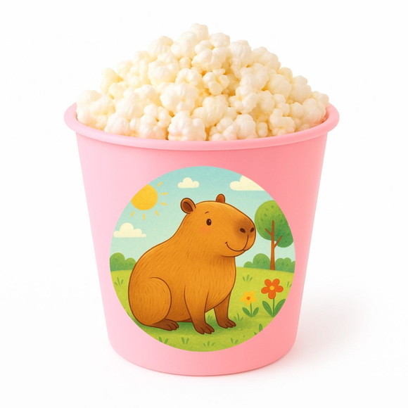 Balde de Pipoca Personalizado Infantil Capivara - Imagem 3