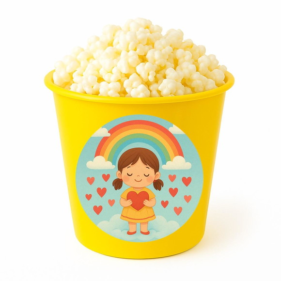 Balde de Pipoca Personalizado Infantil Chuva de Amor - Imagem 4