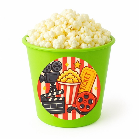 Balde de Pipoca Personalizado Infantil Cinema - Imagem 5