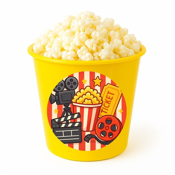 Balde de Pipoca Personalizado Infantil Cinema - Imagem 4