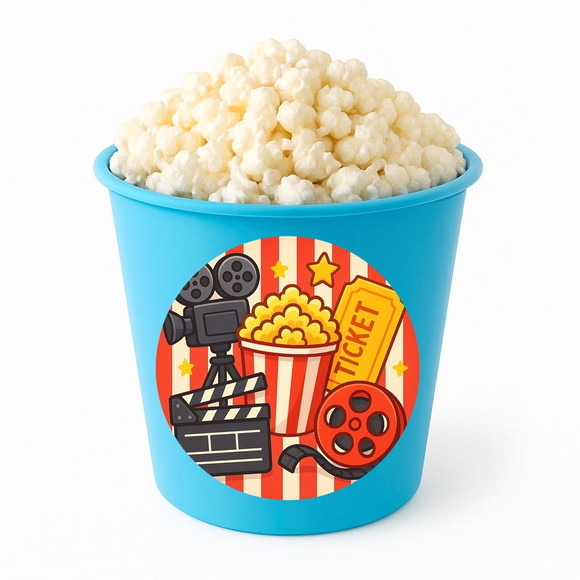 Balde de Pipoca Personalizado Infantil Cinema - Imagem 2