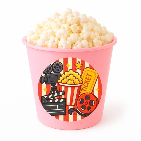 Balde de Pipoca Personalizado Infantil Cinema - Imagem 3