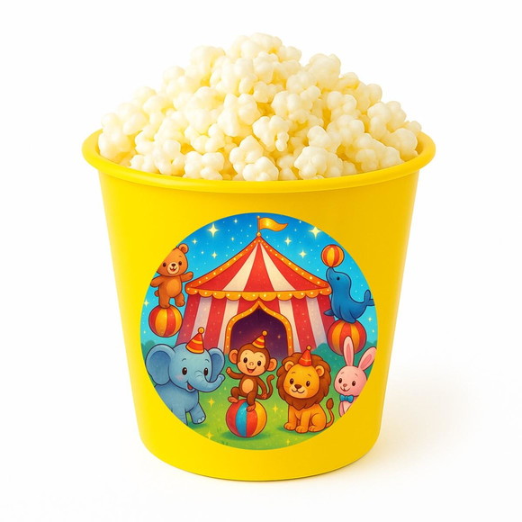 Balde de Pipoca Personalizado Infantil Circo Encantado - Imagem 4