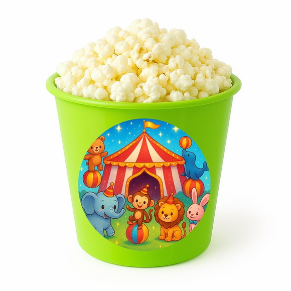 Balde de Pipoca Personalizado Infantil Circo Encantado - Imagem 5