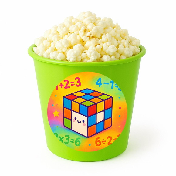 Balde de Pipoca Personalizado Infantil Cubo Mágico - Imagem 5