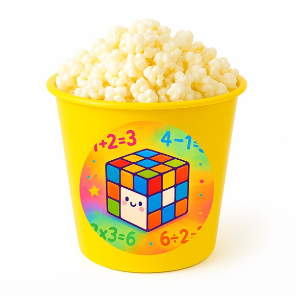 Balde de Pipoca Personalizado Infantil Cubo Mágico - Imagem 4
