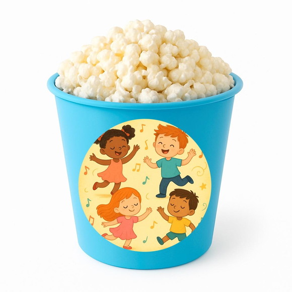 Balde de Pipoca Personalizado Infantil Dança - Imagem 2