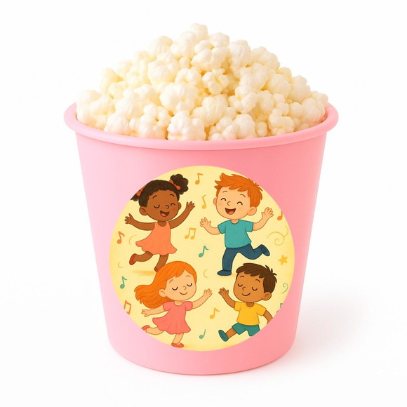 Balde de Pipoca Personalizado Infantil Dança - Imagem 3