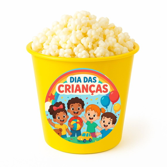 Balde de Pipoca Personalizado Infantil Dia das Crianças - Imagem 4