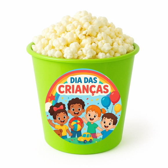 Balde de Pipoca Personalizado Infantil Dia das Crianças - Imagem 5
